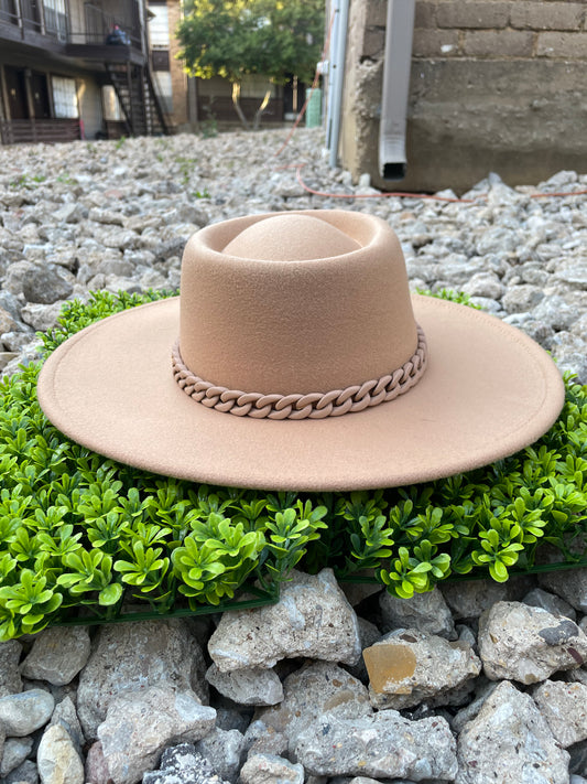 Brown Fedora hat