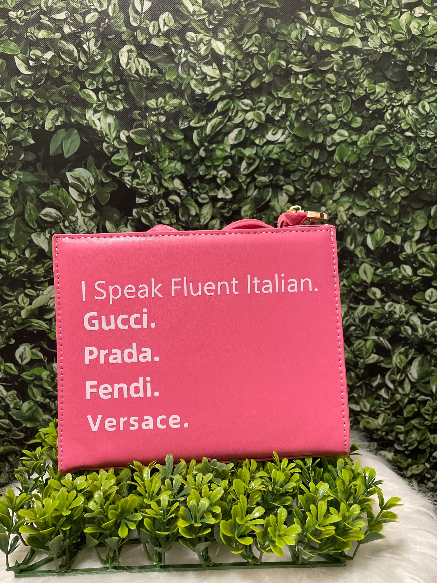 Pink I speak fluent Italian (mini)